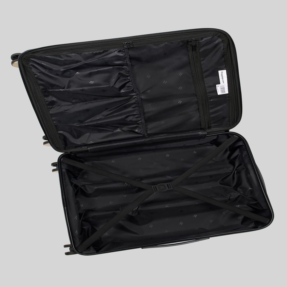 IT Luggage Brown Tiger Print Hardshell Suitcase