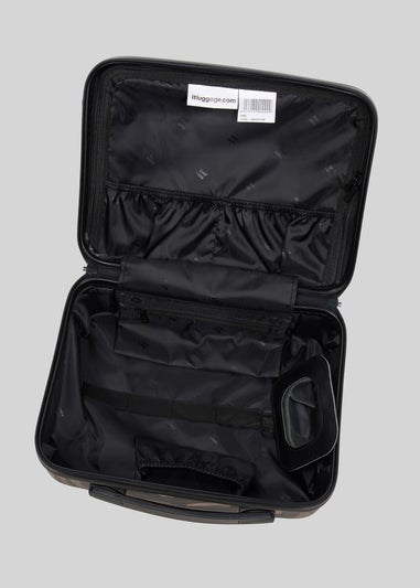 IT Luggage Brown Tiger Print Hardshell Suitcase