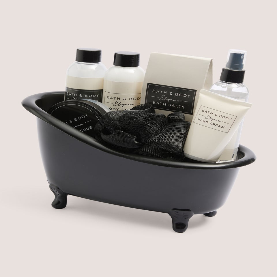 Black & White Bath Gift Set
