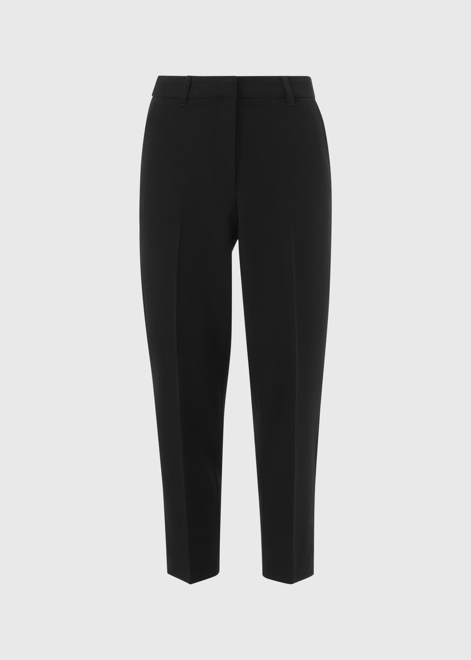 Et Vous Black Tapered Ankle Grazer Trousers