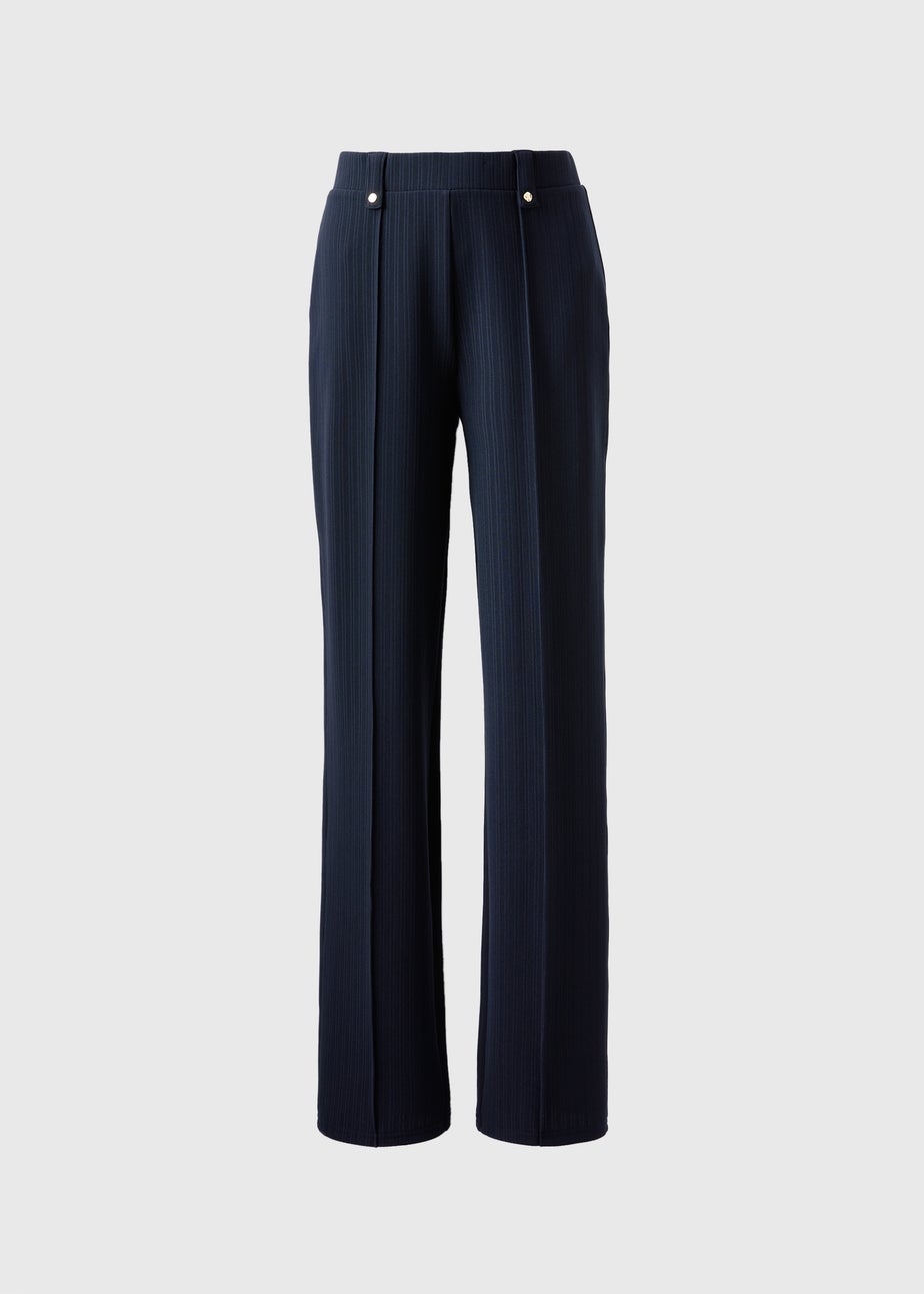 Et Vous Ribbed Straight Leg Trousers