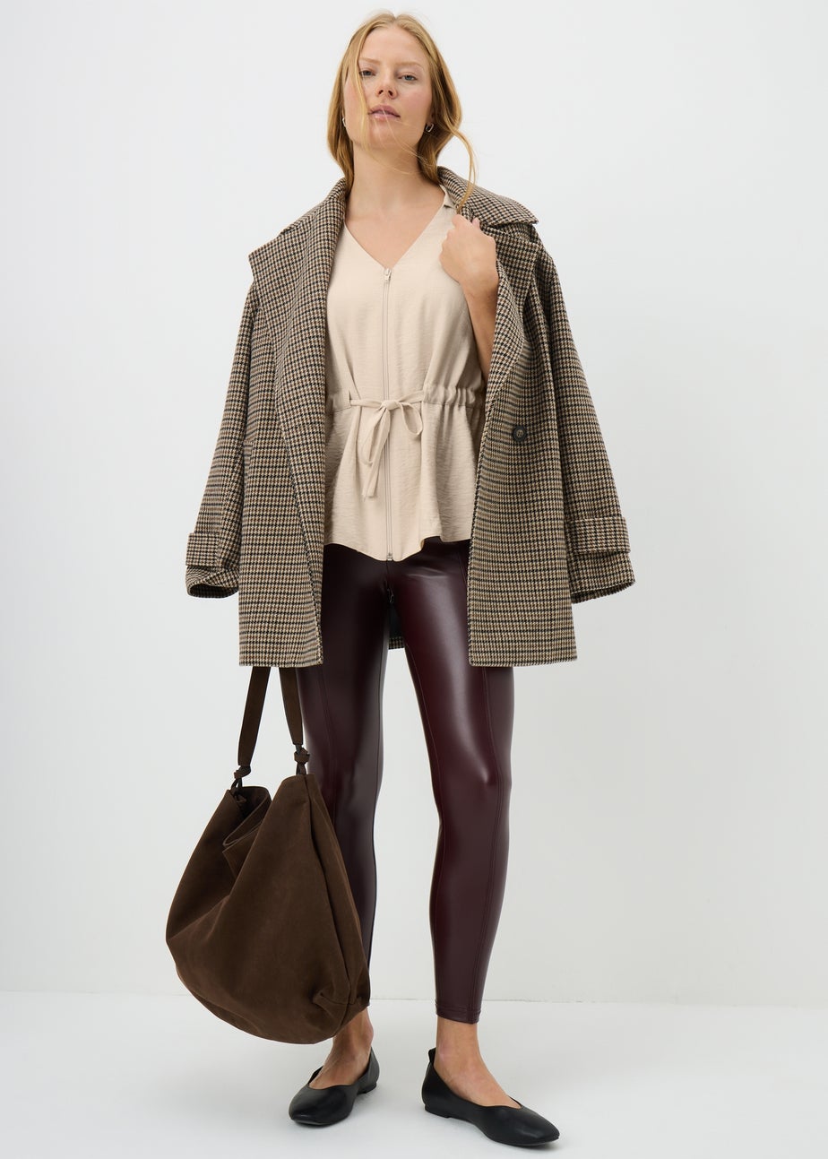 Stone Zip Tie Waist Shirt