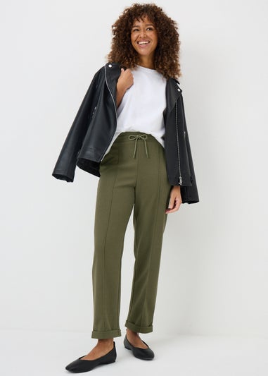Khaki Waffle Trousers