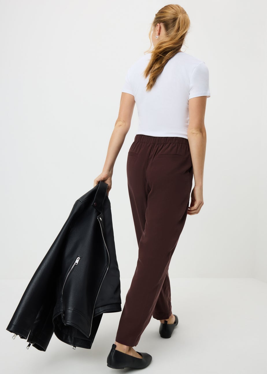 Burgundy Utility Jogging Bottoms