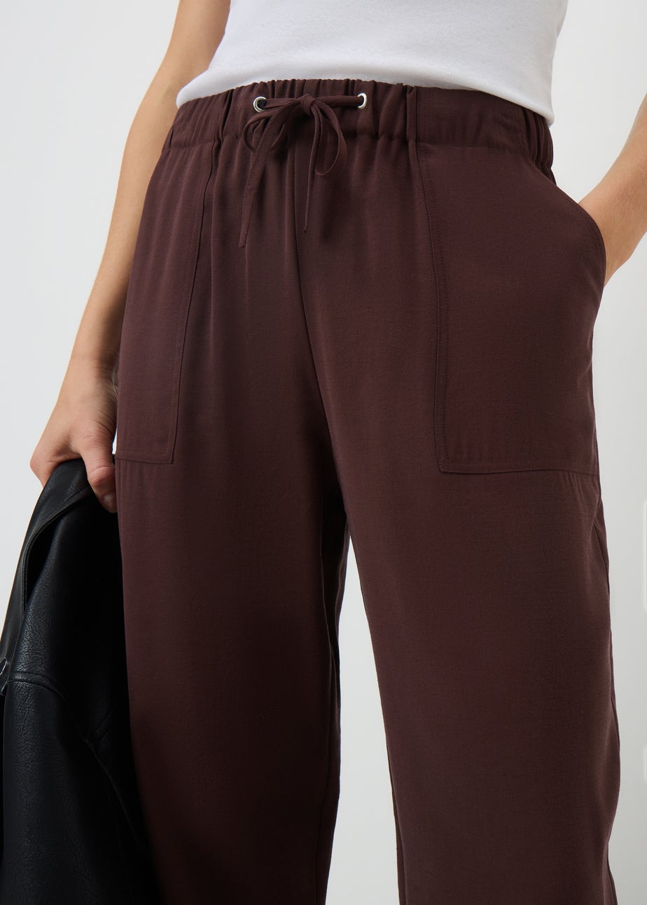 Burgundy Utility Jogging Bottoms