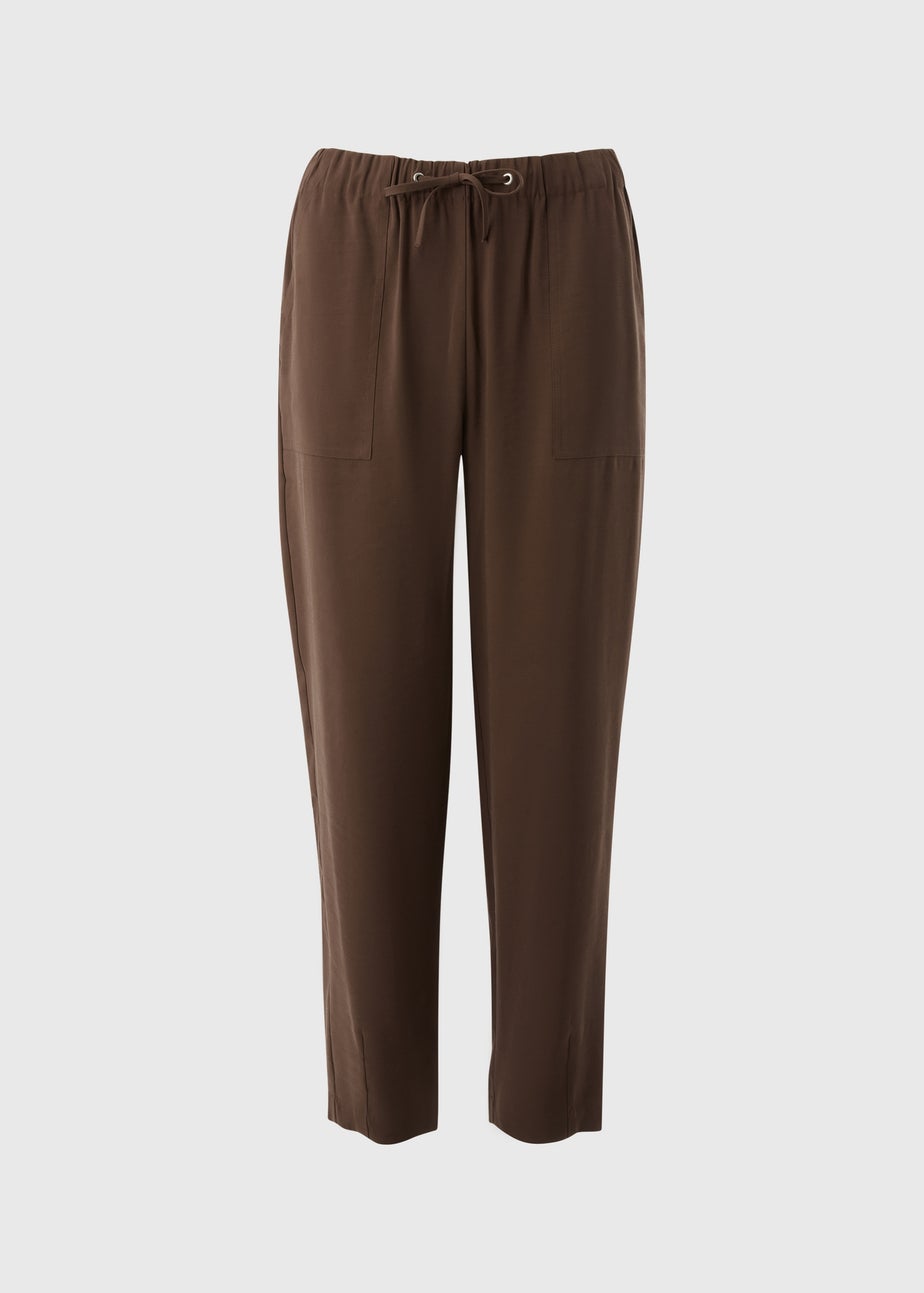 Chocolate Brown Utility Jogging Bottoms