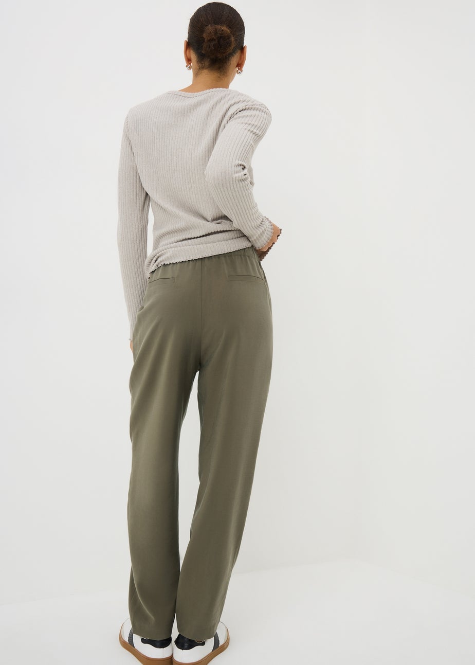 Khaki Utility Jogging Bottoms