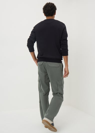 Khaki Loose Fit Uspec Cargo Trousers