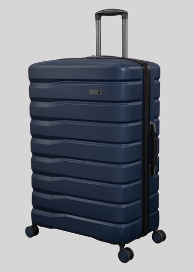 2 Piece IT Luggage Blue Hardshell Suitcase Bundle