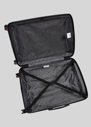 2 Piece IT Luggage Red Hardshell Suitcase Bundle