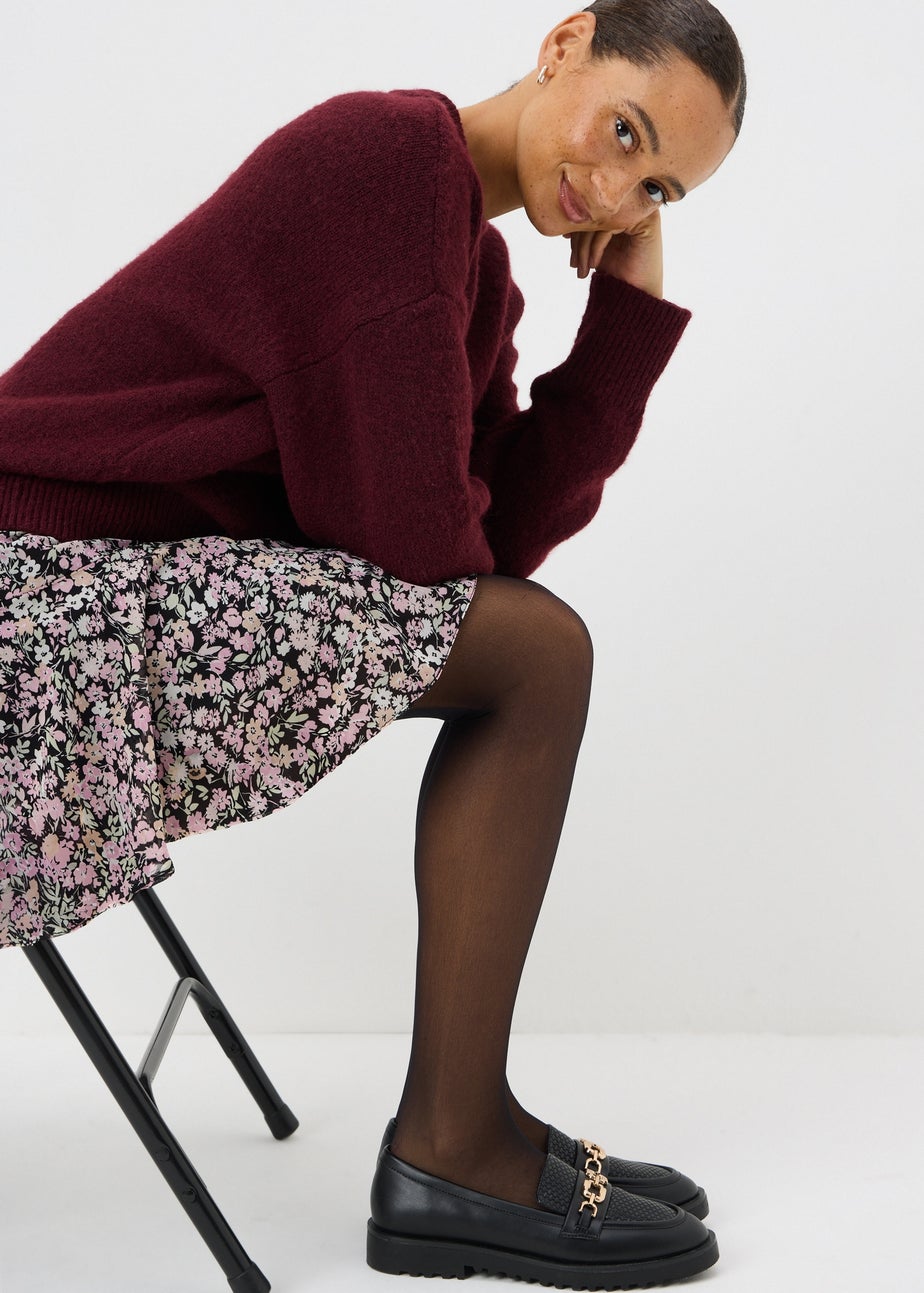 Multicoloured Floral Mini Skirt