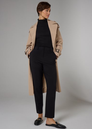 Et Vous Black Slim Leg Regular Trousers