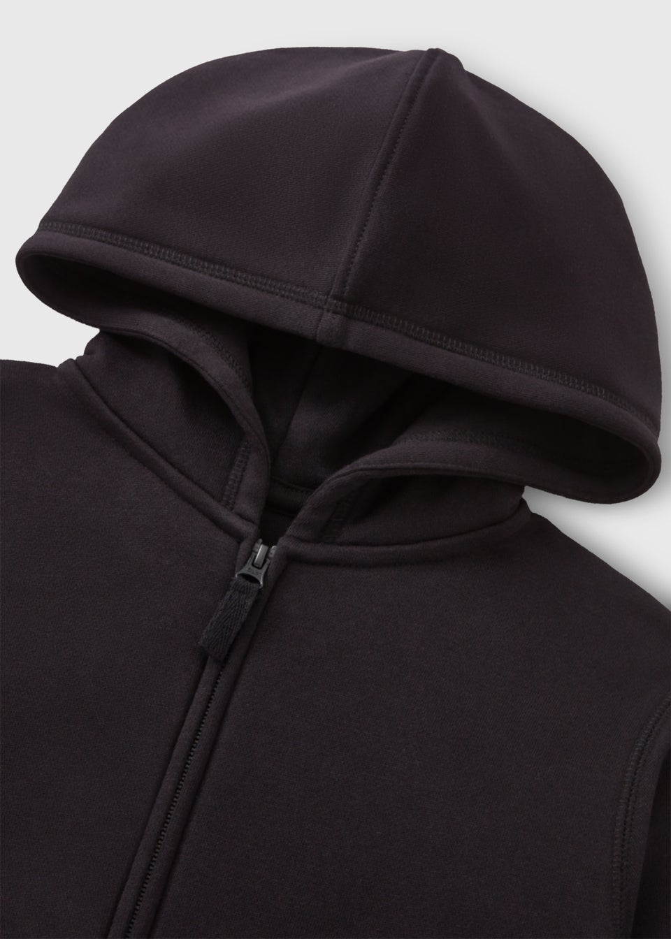 Boys Black Zip Up Hoodie (4-13yrs)