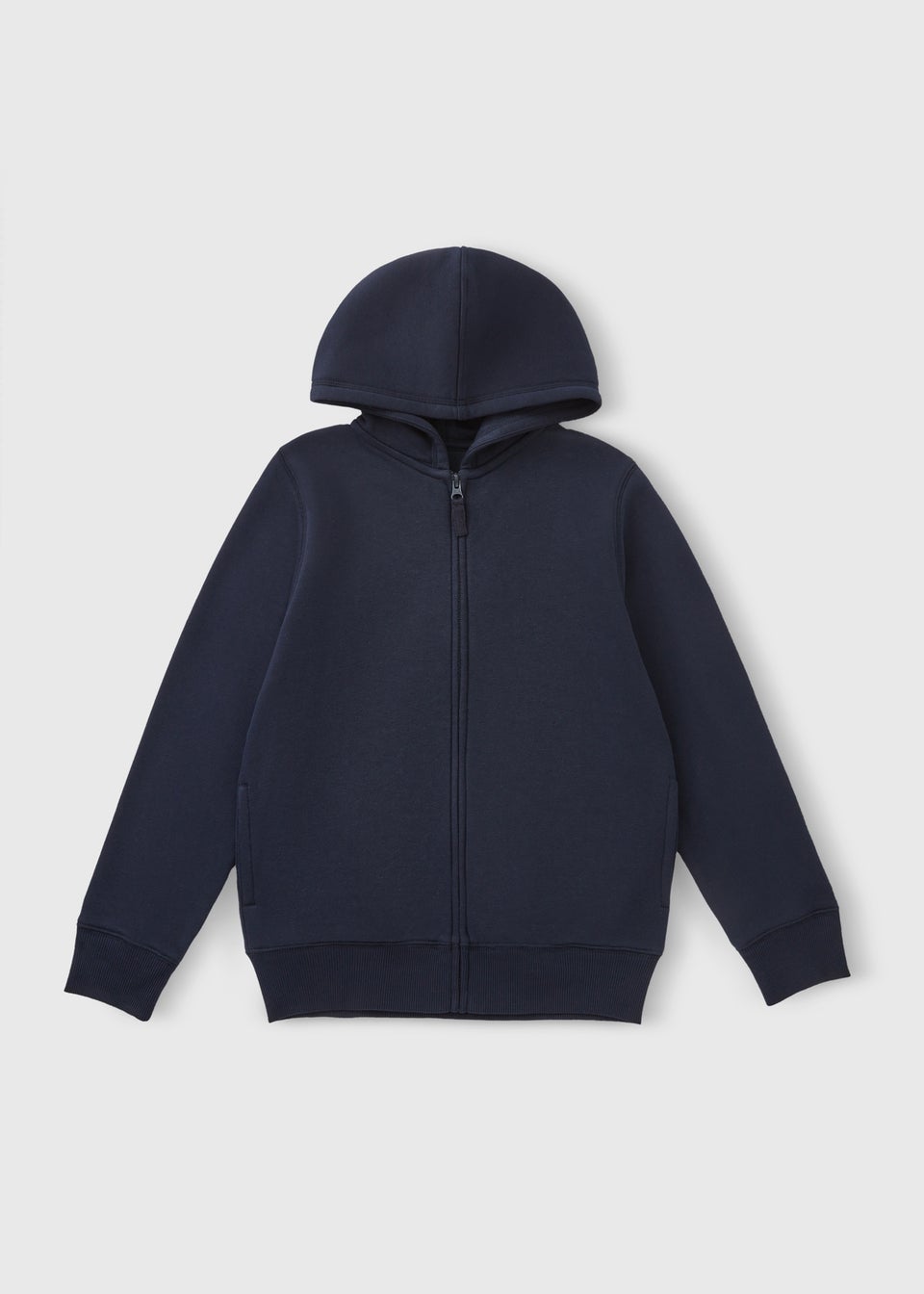 Boys Navy Zip Up Hoodie (4-13yrs)