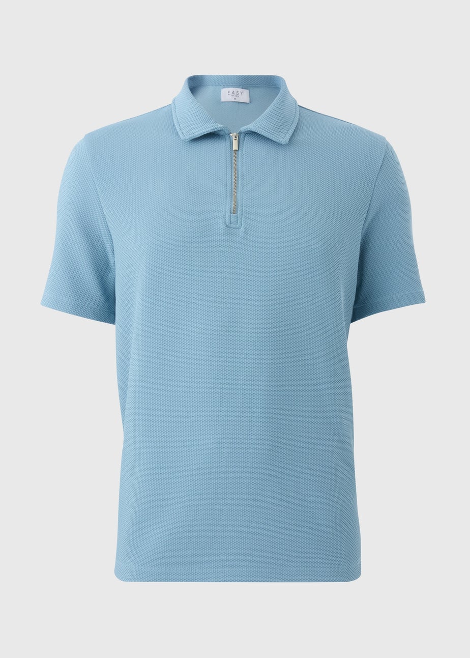 Blue Smart Bubble Polo Top