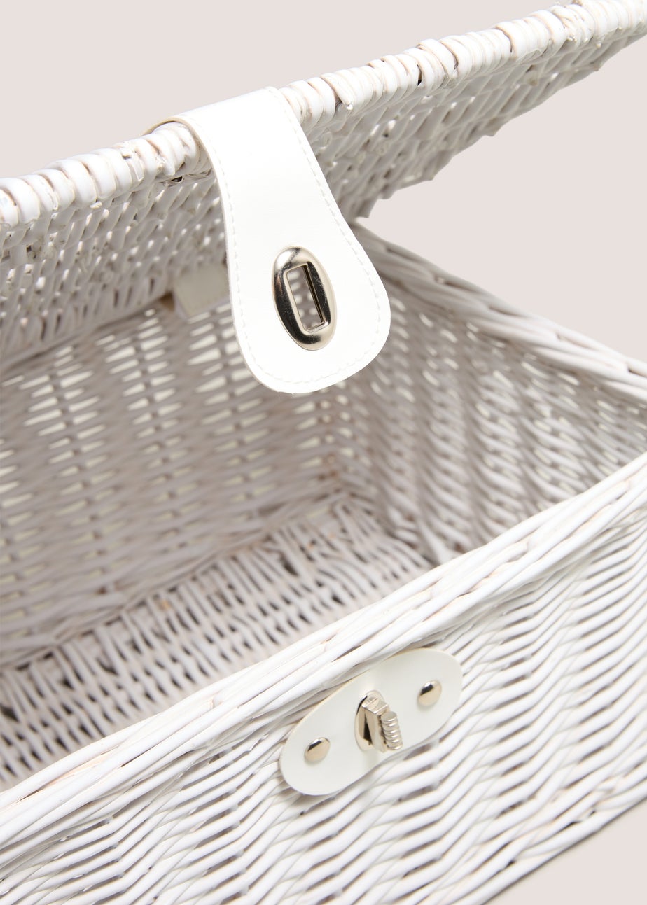 3 Piece White Trunk Baskets