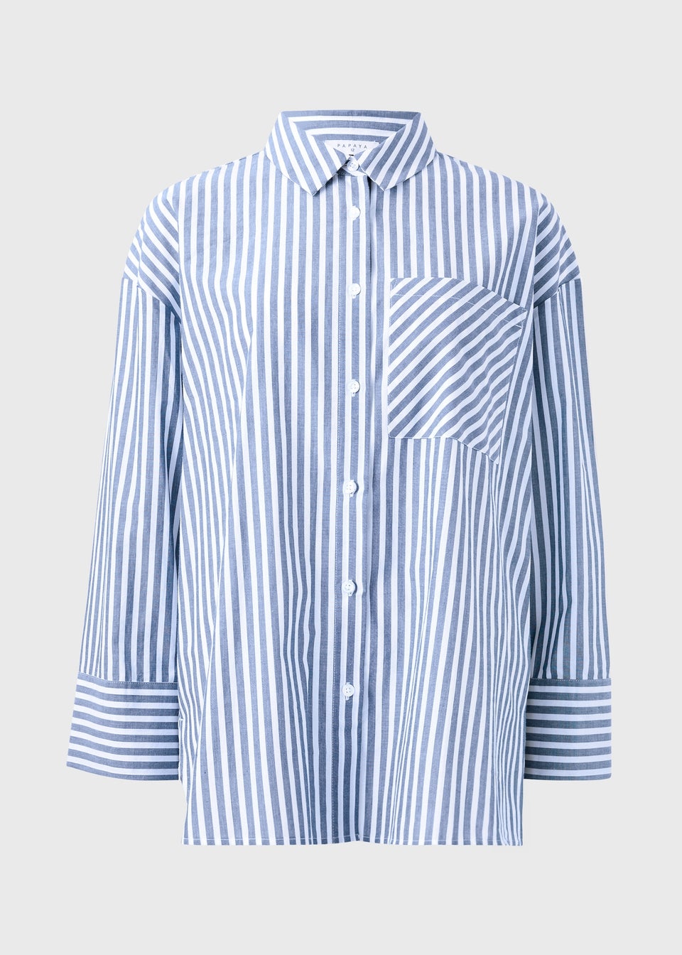Blue Stripe Poplin Shirt