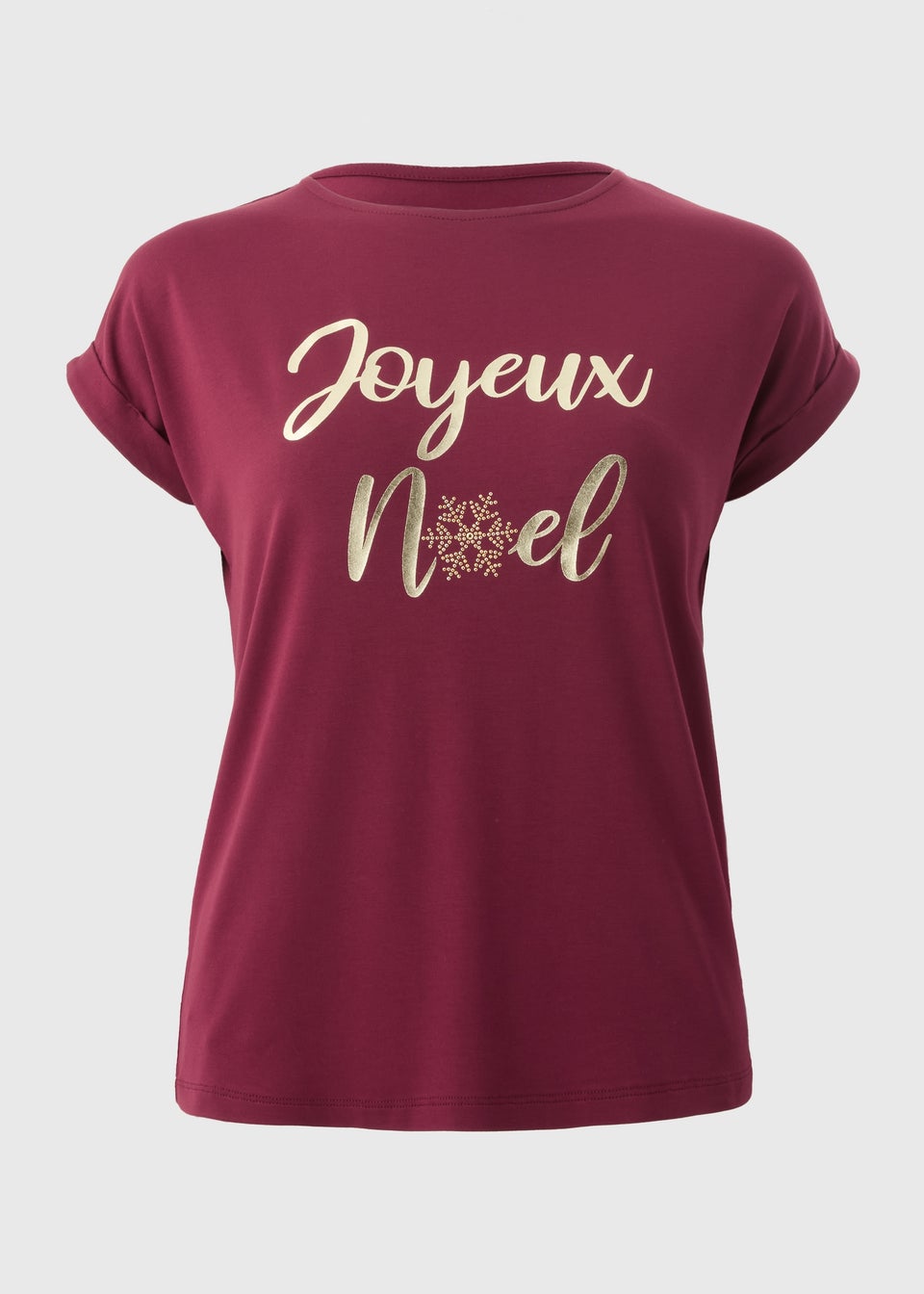 Burgundy Joyeux Noel T-Shirt
