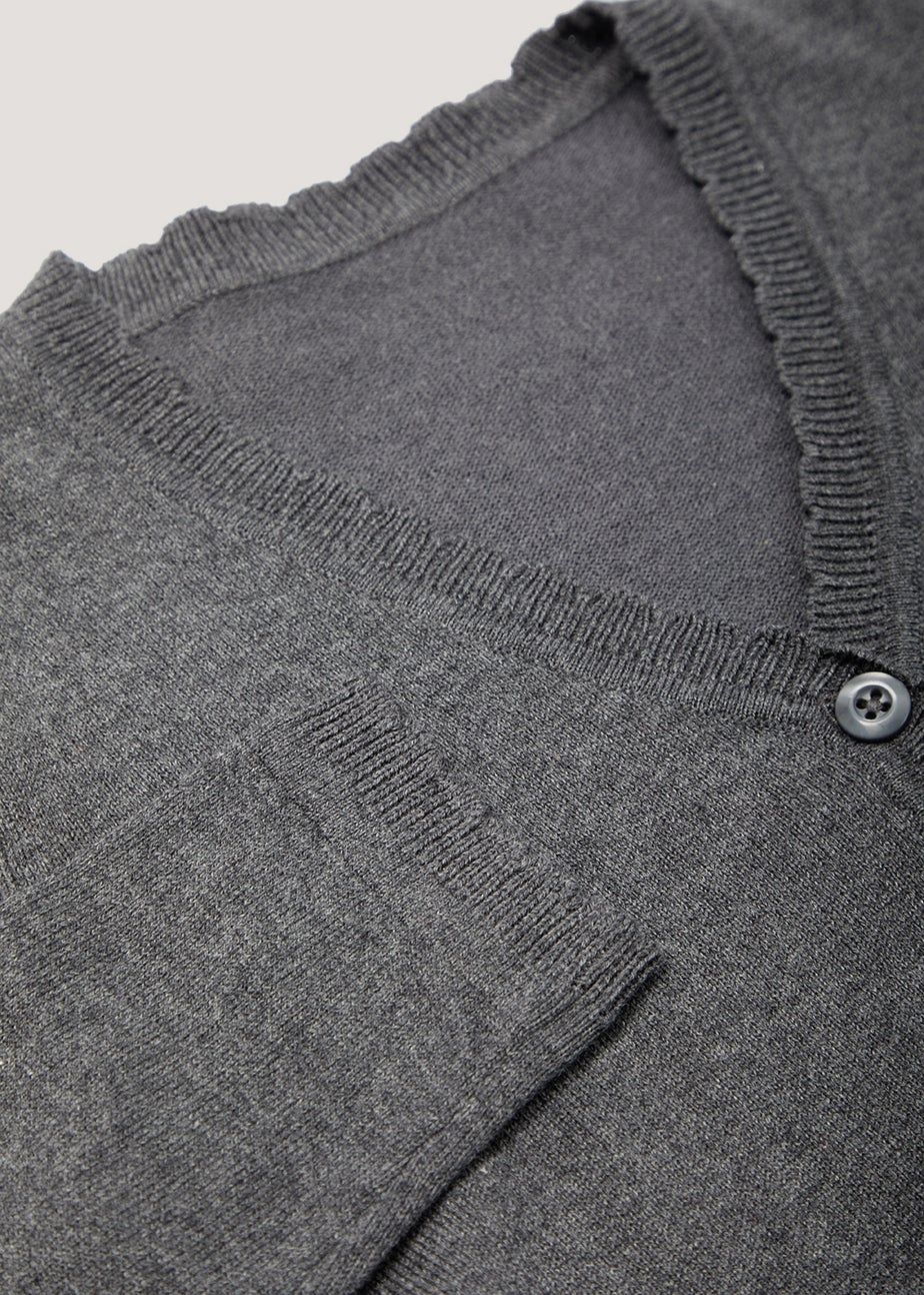 2 Pack Girls Grey School Cardigans (4-13yrs)