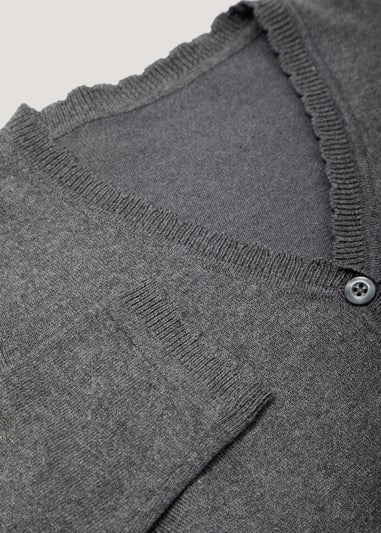 2 Pack Girls Grey School Cardigans (4-13yrs)