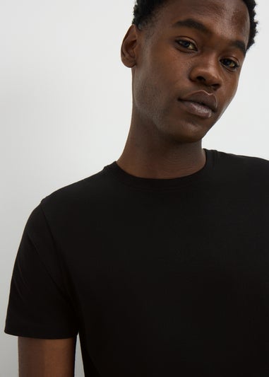 2 Pack Black T-Shirt Vest Tops