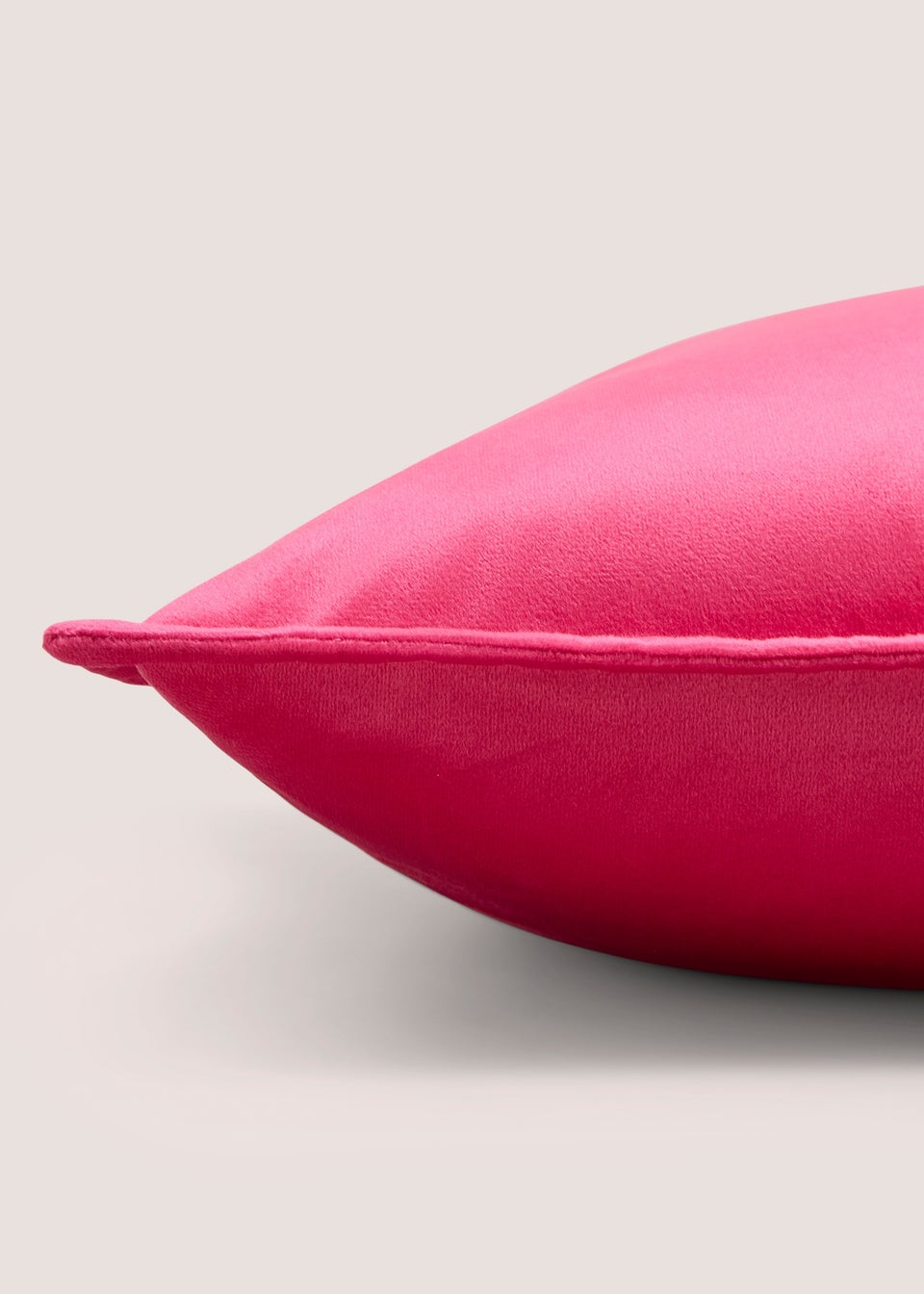 Bright Pink Velvet Cushion