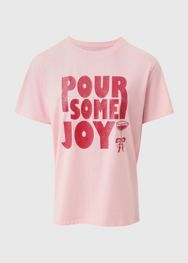 Pink Pour Some Joy T-Shirt