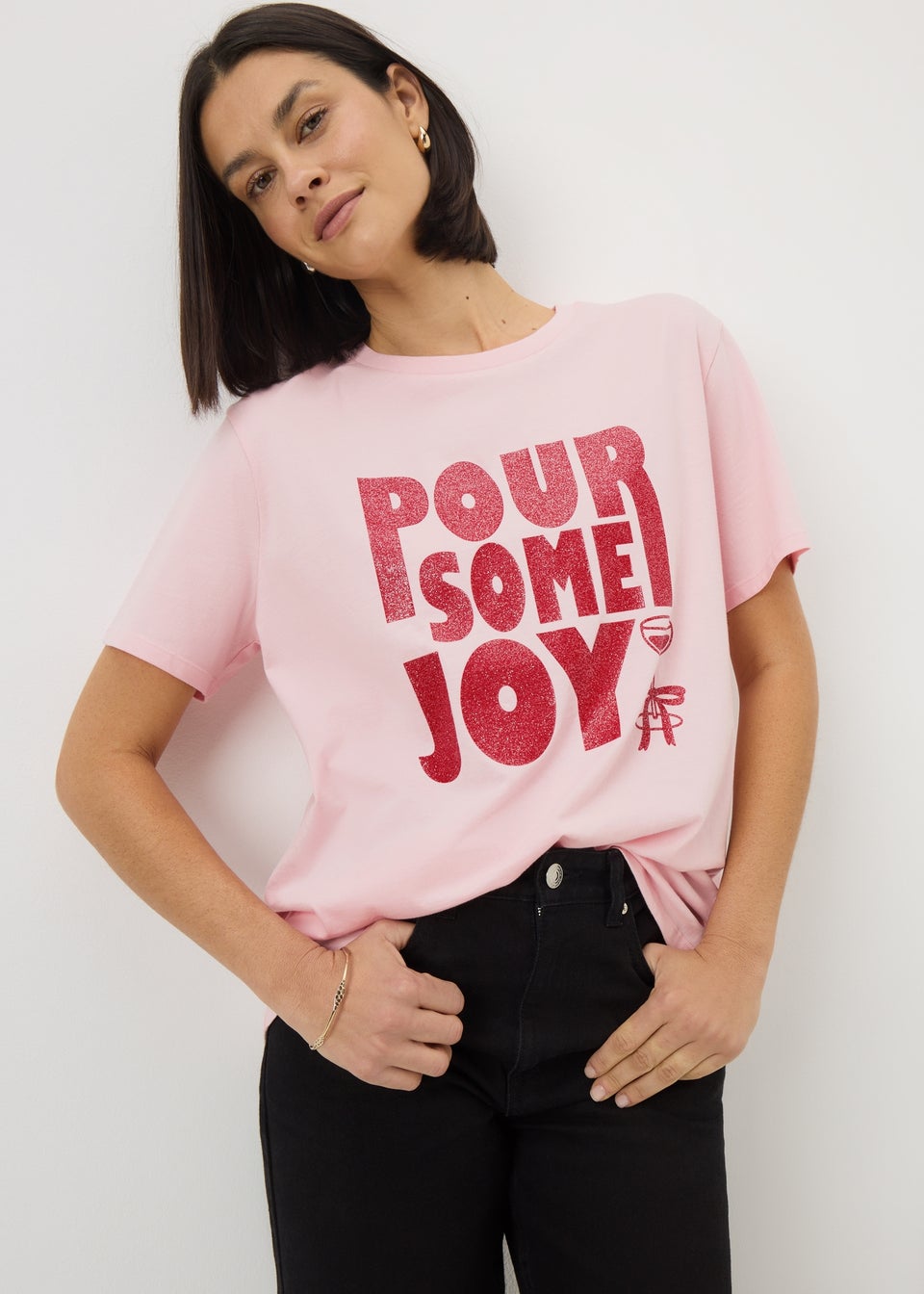 Pink Pour Some Joy T-Shirt