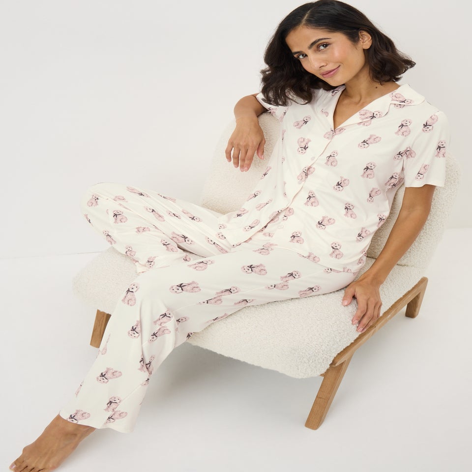 Cream Cockapoo Traditional Pyjama Set