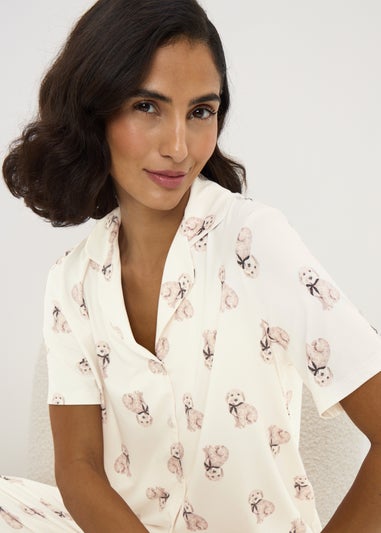 Cream Cockapoo Traditional Pyjama Set