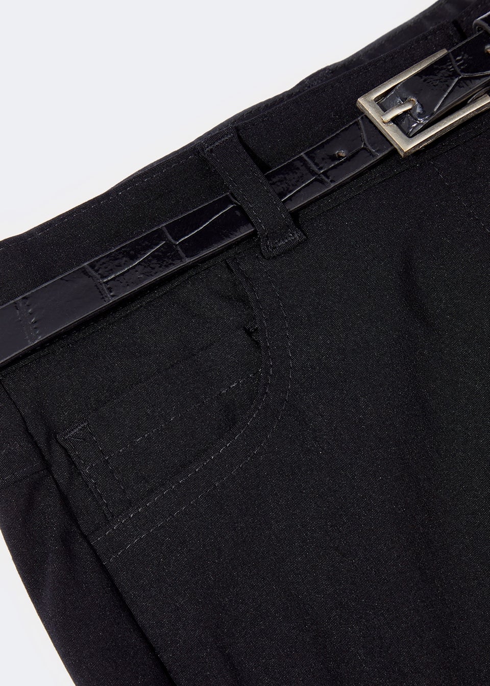 Girls Black Teen Skinny Fit School Trousers (8-16yrs)