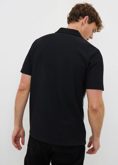 Black Stripe Smart Polo Shirt