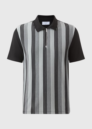 Black Stripe Smart Polo Shirt
