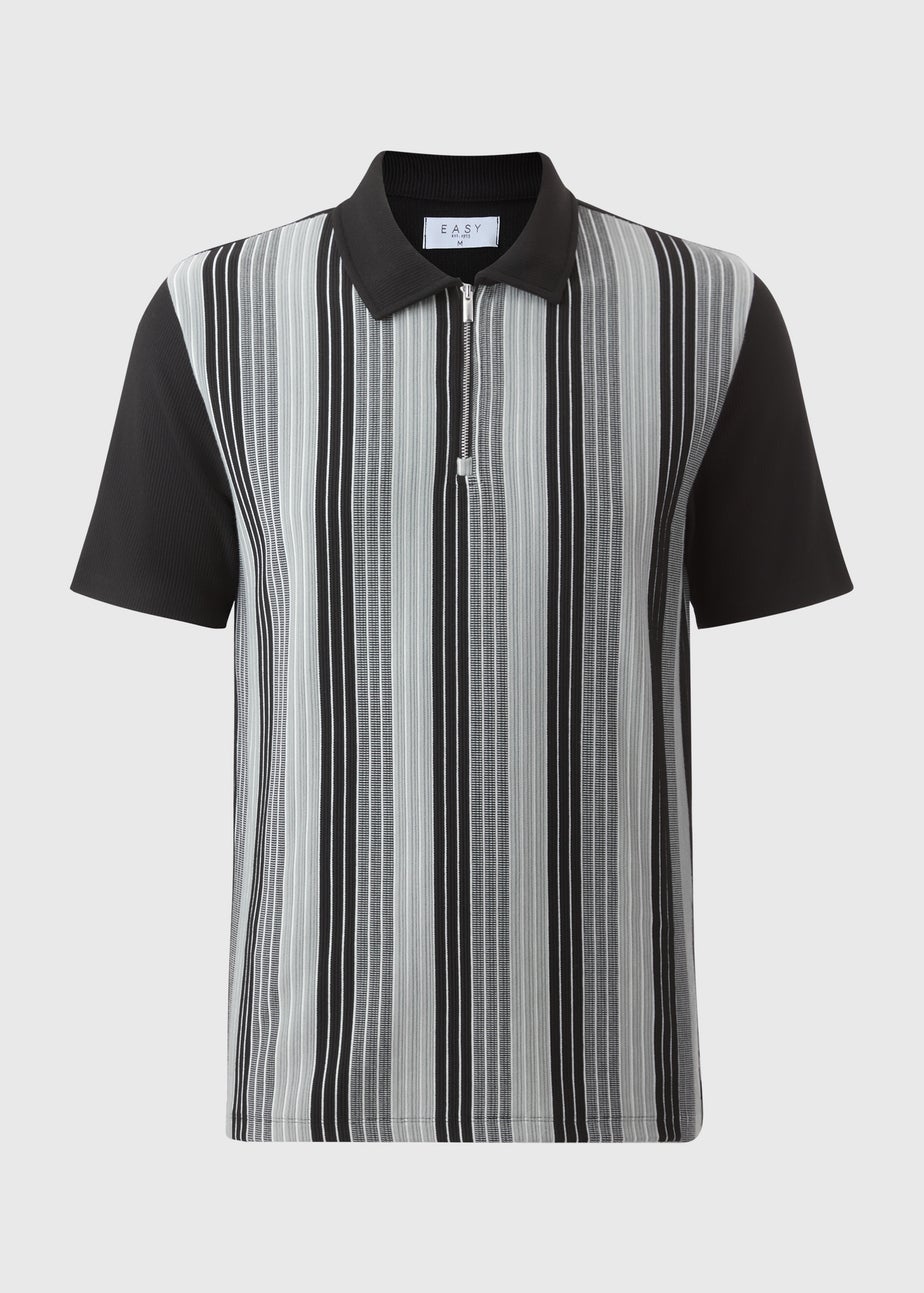 Black Stripe Smart Polo Shirt