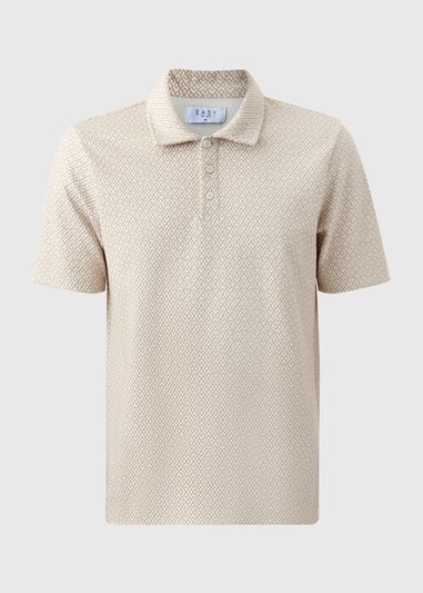 Stone Diamond Geometric Polo Shirt