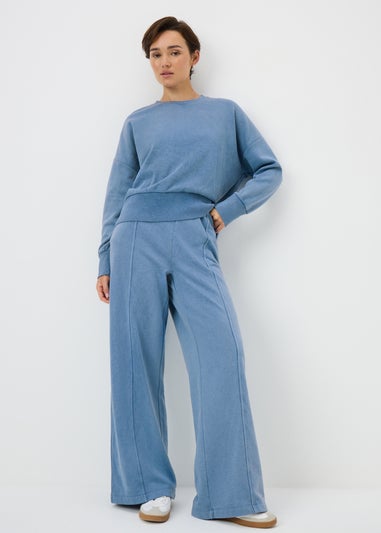 Light Blue Acid Wash Sweatshirt