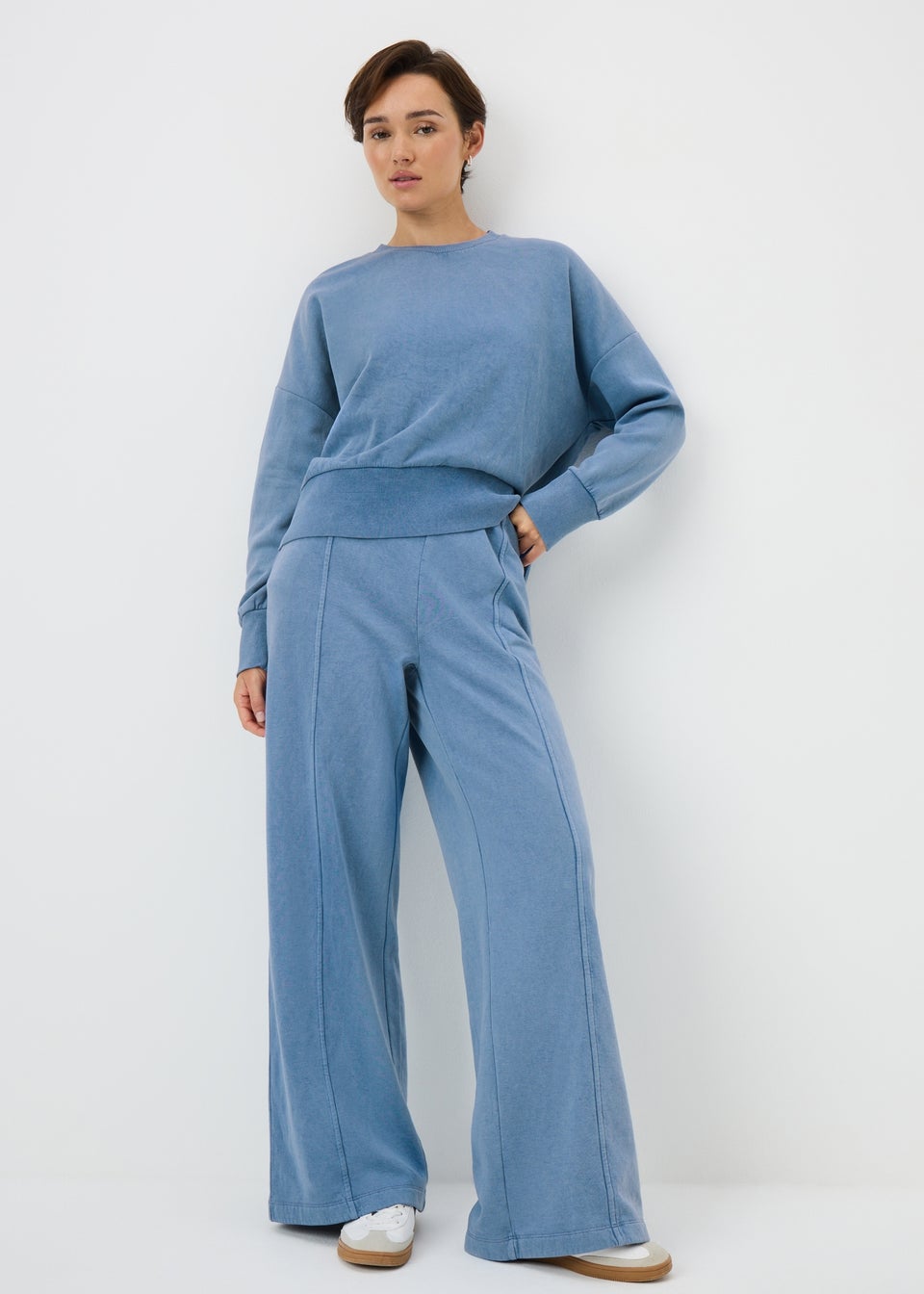 Light Blue Acid Wash Sweatshirt