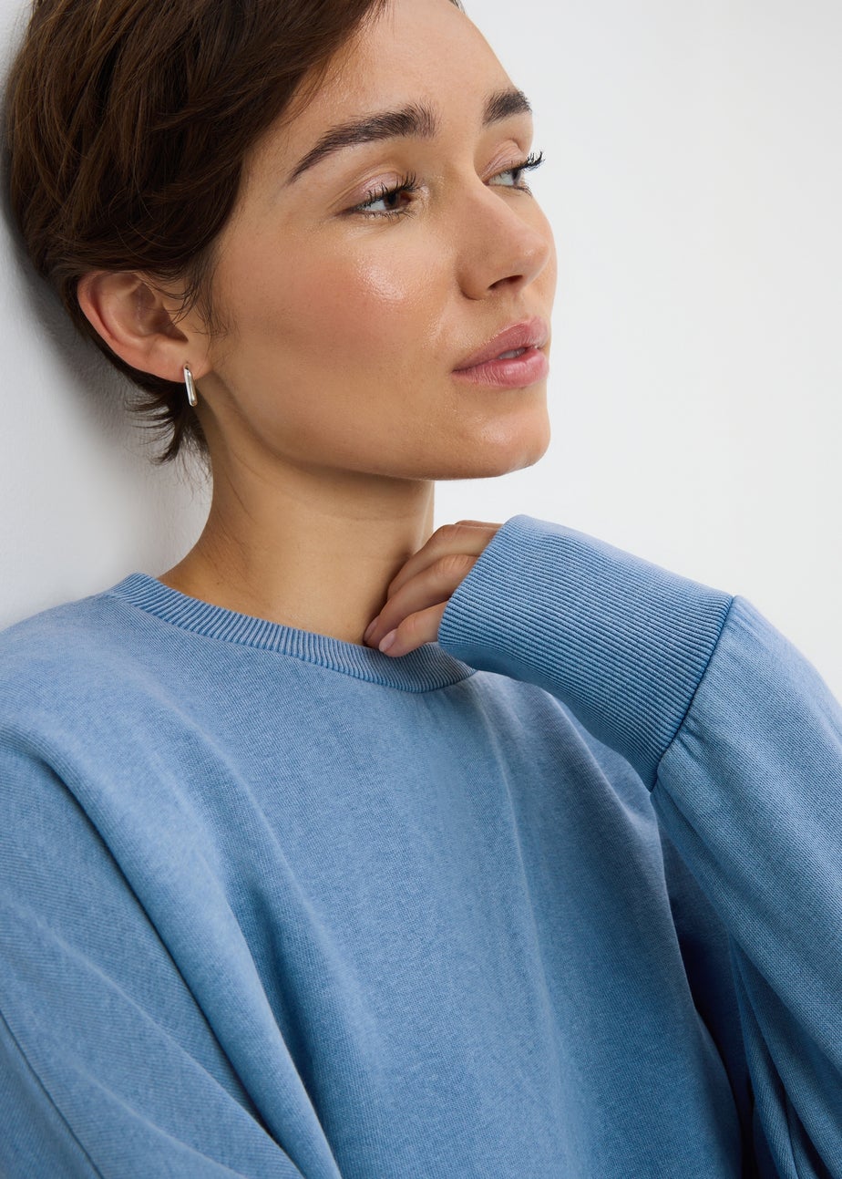 Light Blue Acid Wash Sweatshirt