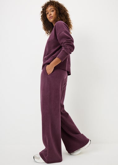 Burgundy Acid Wash Sweatshirt