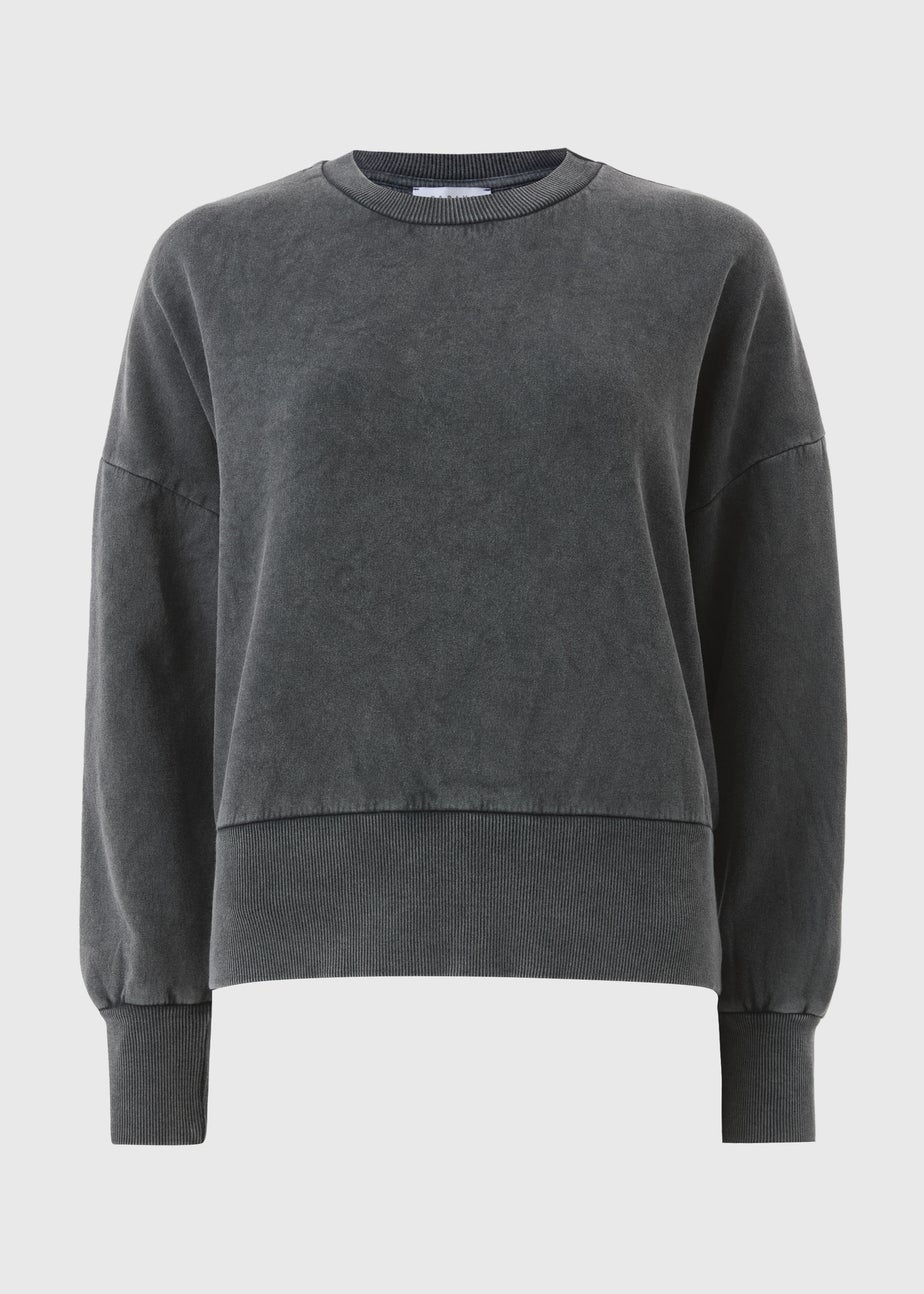 Charcoal Acid Wash Sweatshirt