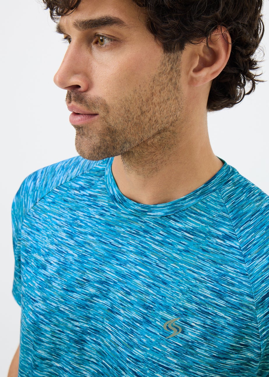 Souluxe Blue Space Dye T-Shirt