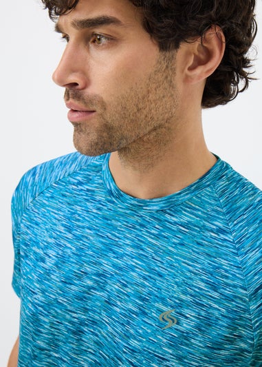 Souluxe Blue Space Dye T-Shirt