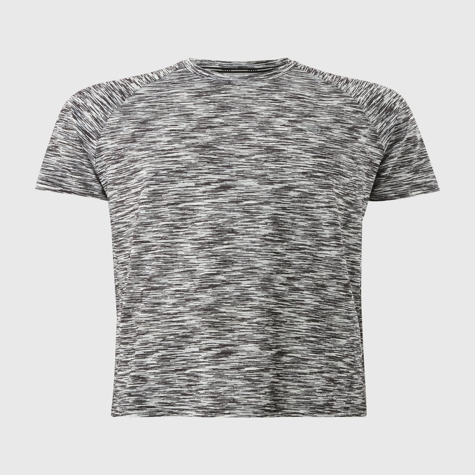 Souluxe Grey Texture Space Dye T-Shirt