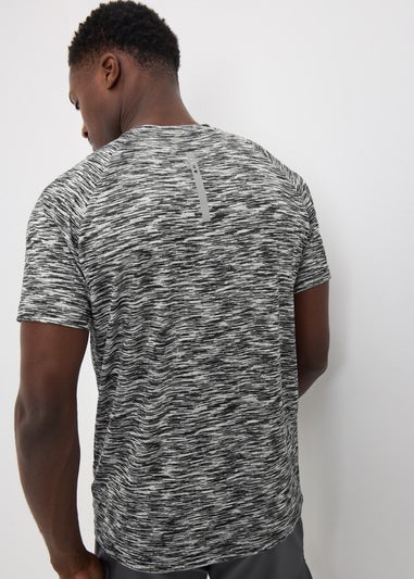Souluxe Grey Texture Space Dye T-Shirt