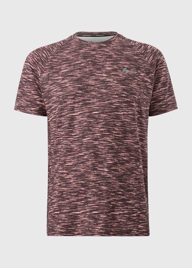 Souluxe Burgundy Space Dye T-Shirt