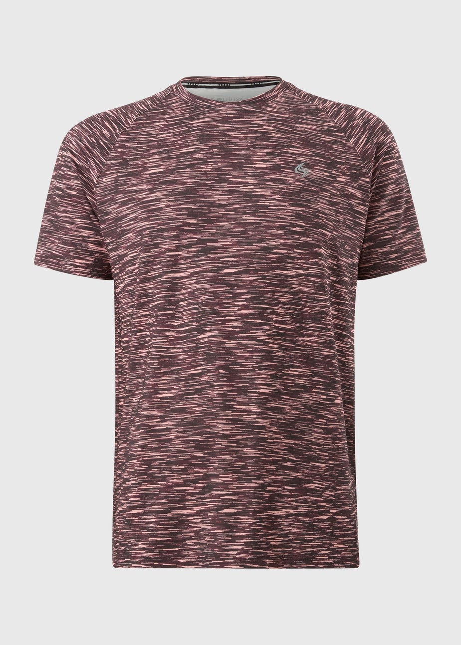 Souluxe Burgundy Space Dye T-Shirt