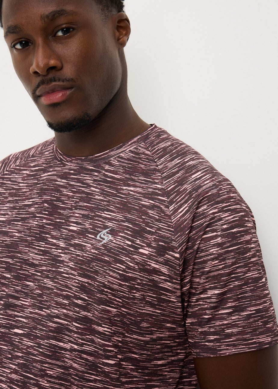 Souluxe Burgundy Space Dye T-Shirt