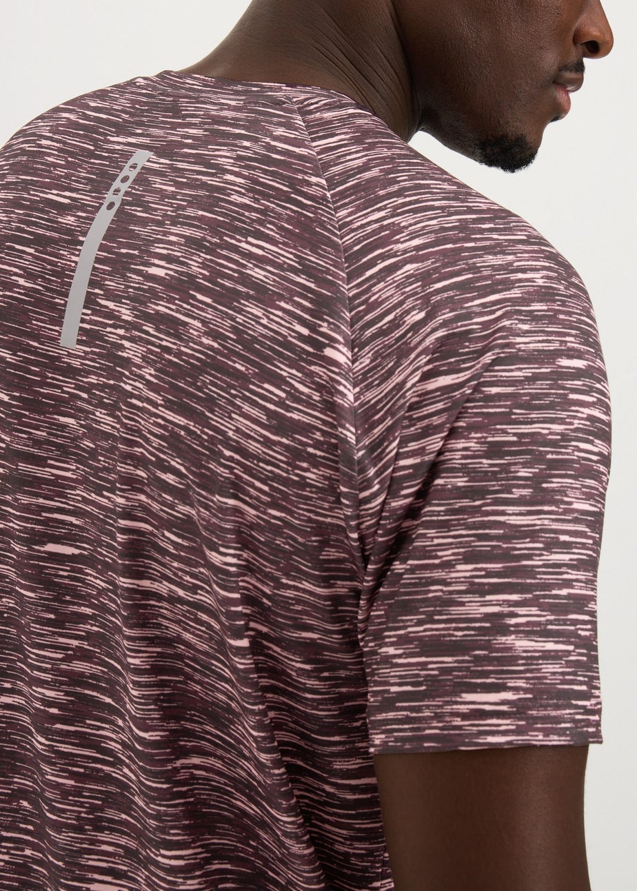 Souluxe Burgundy Space Dye T-Shirt