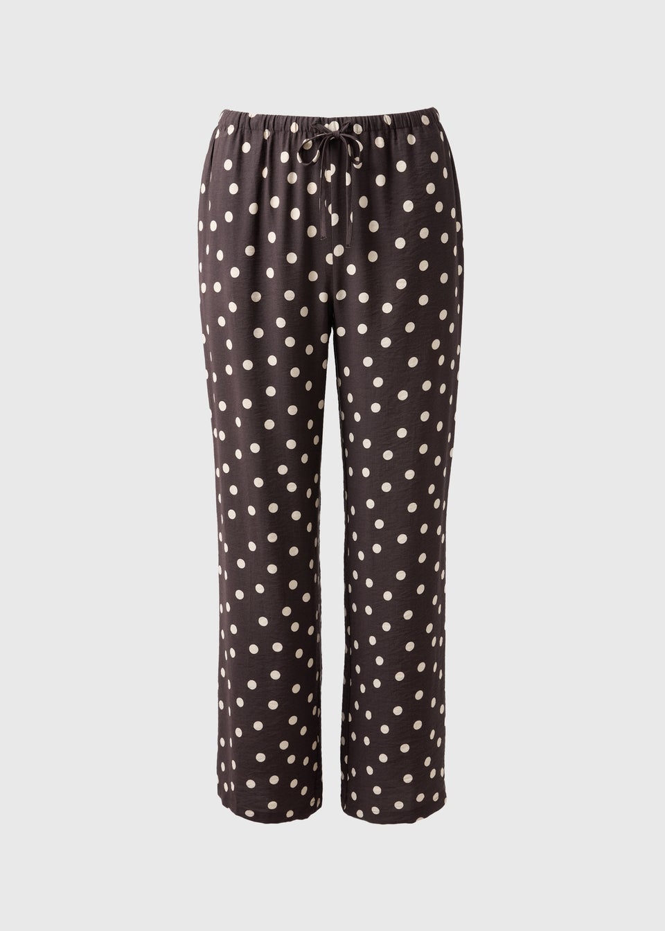 Brown Polka Dot Co Ord Trousers