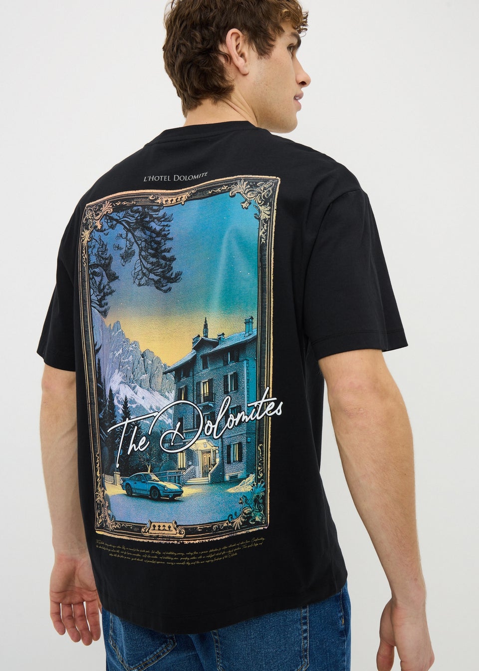 Black Slogan T-Shirt